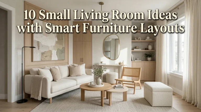 10 Small Living Room Ideas with Smart Furniture Layouts