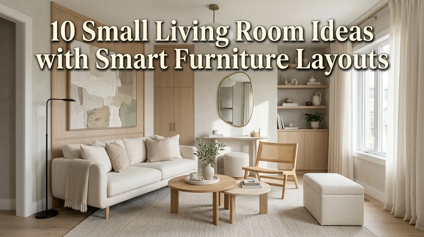 10 Small Living Room Ideas with Smart Furniture Layouts