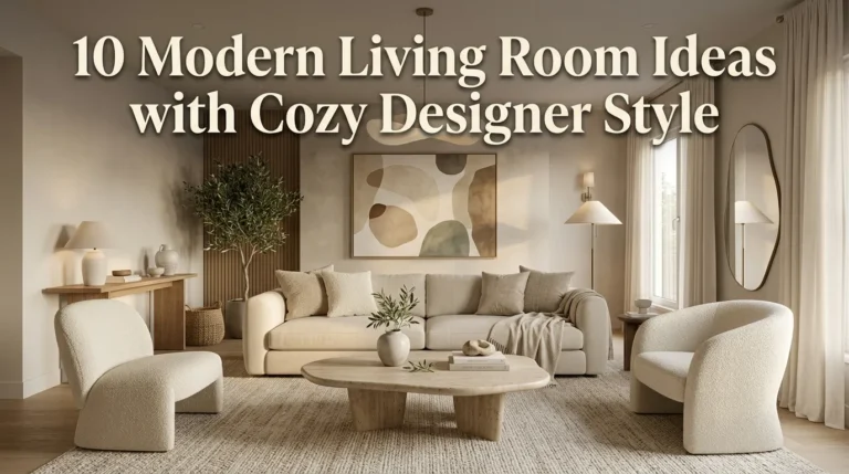 10 Modern Living Room Ideas with Cozy Designer Style