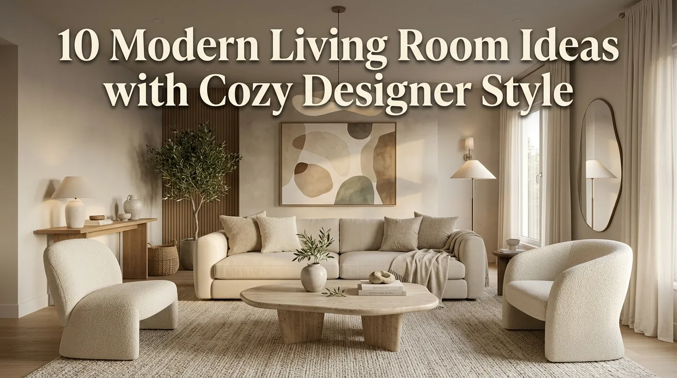 10 Modern Living Room Ideas with Cozy Designer Style