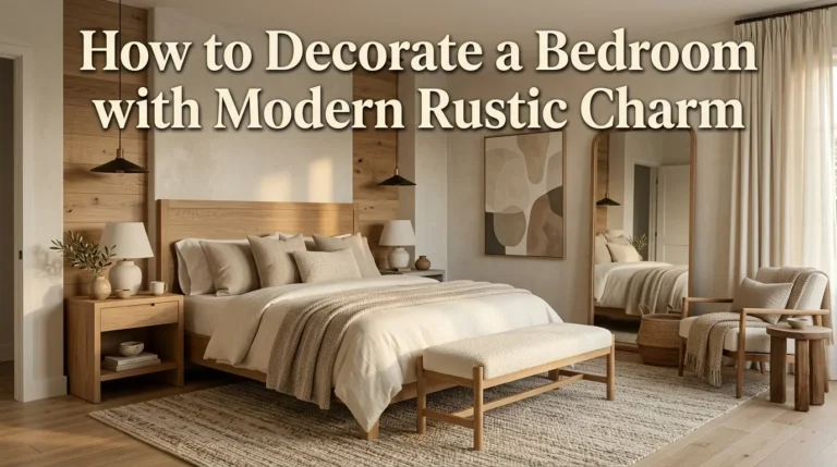 How to Decorate a Bedroom with Modern Rustic Charm