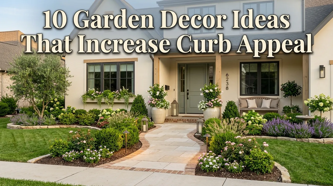10 Garden Decor Ideas That Increase Curb Appeal