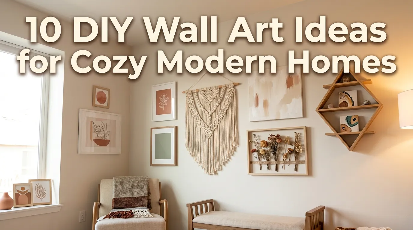 10 DIY Wall Art Ideas for Cozy Modern Homes