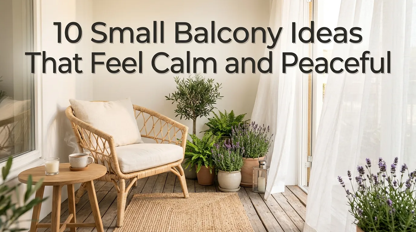 10 Small Balcony Ideas That Feel Calm and Peaceful
