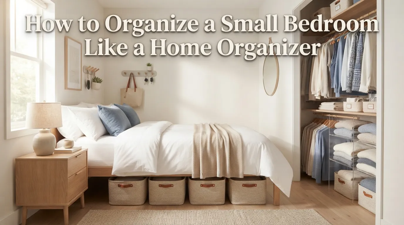 How to Organize a Small Bedroom Like a Home Organizer