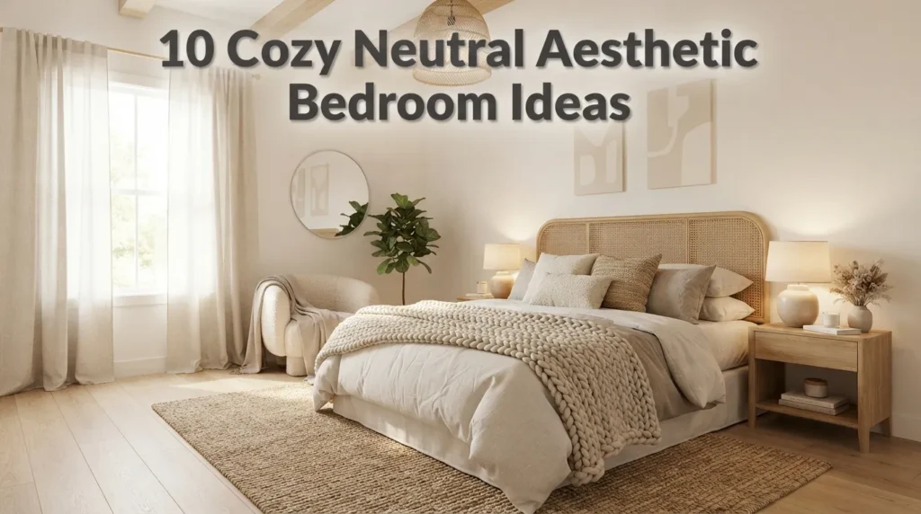 10 Cozy Neutral Aesthetic Bedroom Ideas
