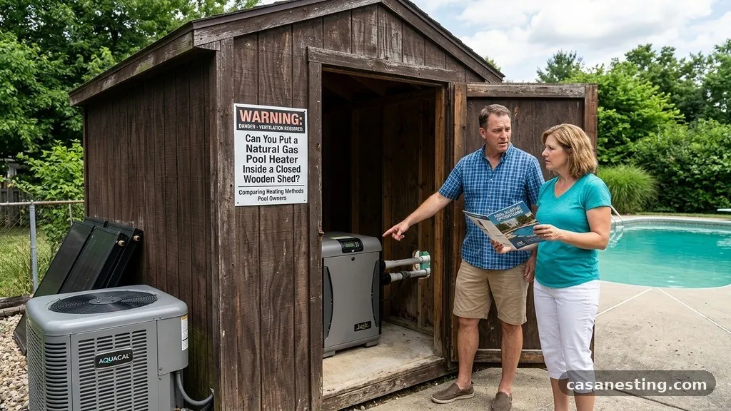 Comparing Heating Methods for Pool Owners - Can You Put a Natural Gas Pool Heater Inside a Closed Wooden Shed?