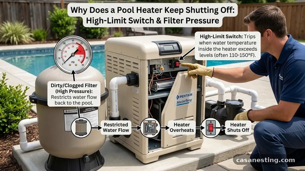 Impact of Filter Maintenance and Pressure - Why Does a Pool Heater Keep Shutting Off on High-Limit Temperature Switches?