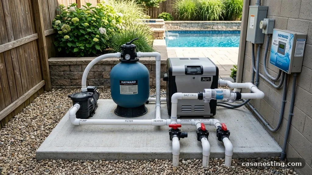 The Importance of Service Access - Minimum Size Concrete Equipment Pad for Pump, Filter, Heater & Salt Cell