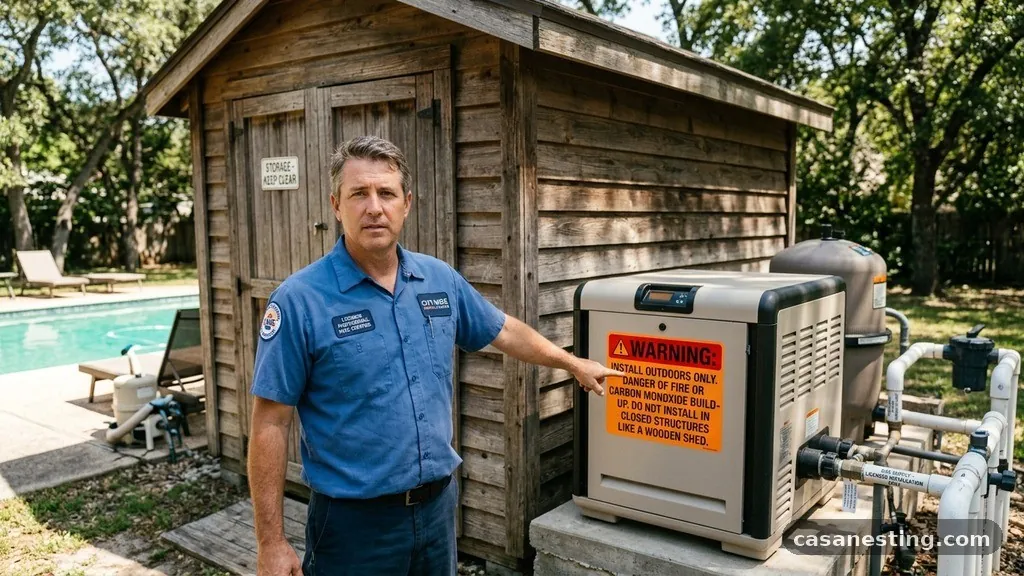 The Role of Licensed Professionals - Can You Put a Natural Gas Pool Heater Inside a Closed Wooden Shed?