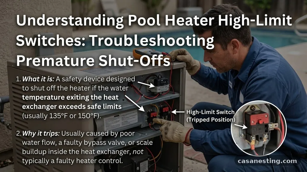 Understanding the High-Limit Switch Mechanism - Why Does a Pool Heater Keep Shutting Off on High-Limit Temperature Switches?
